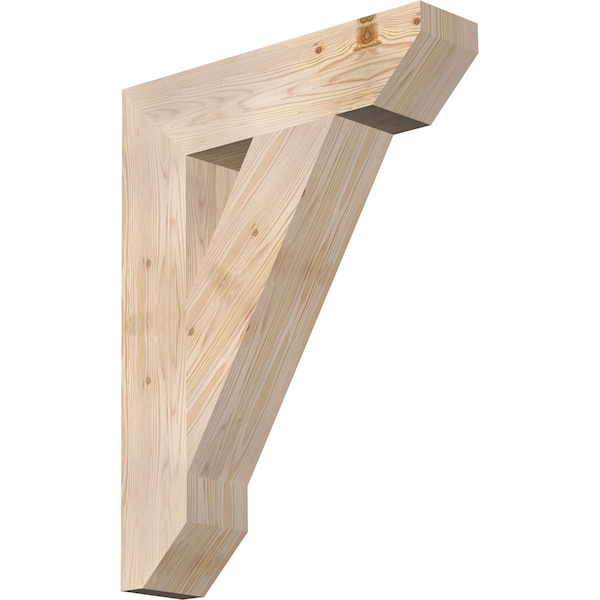 Ekena Millwork Traditional Slat Smooth Bracket, Douglas Fir, 5 1/2"W x 24"D x 32"H BKT06X24X32TRA06SDF - main